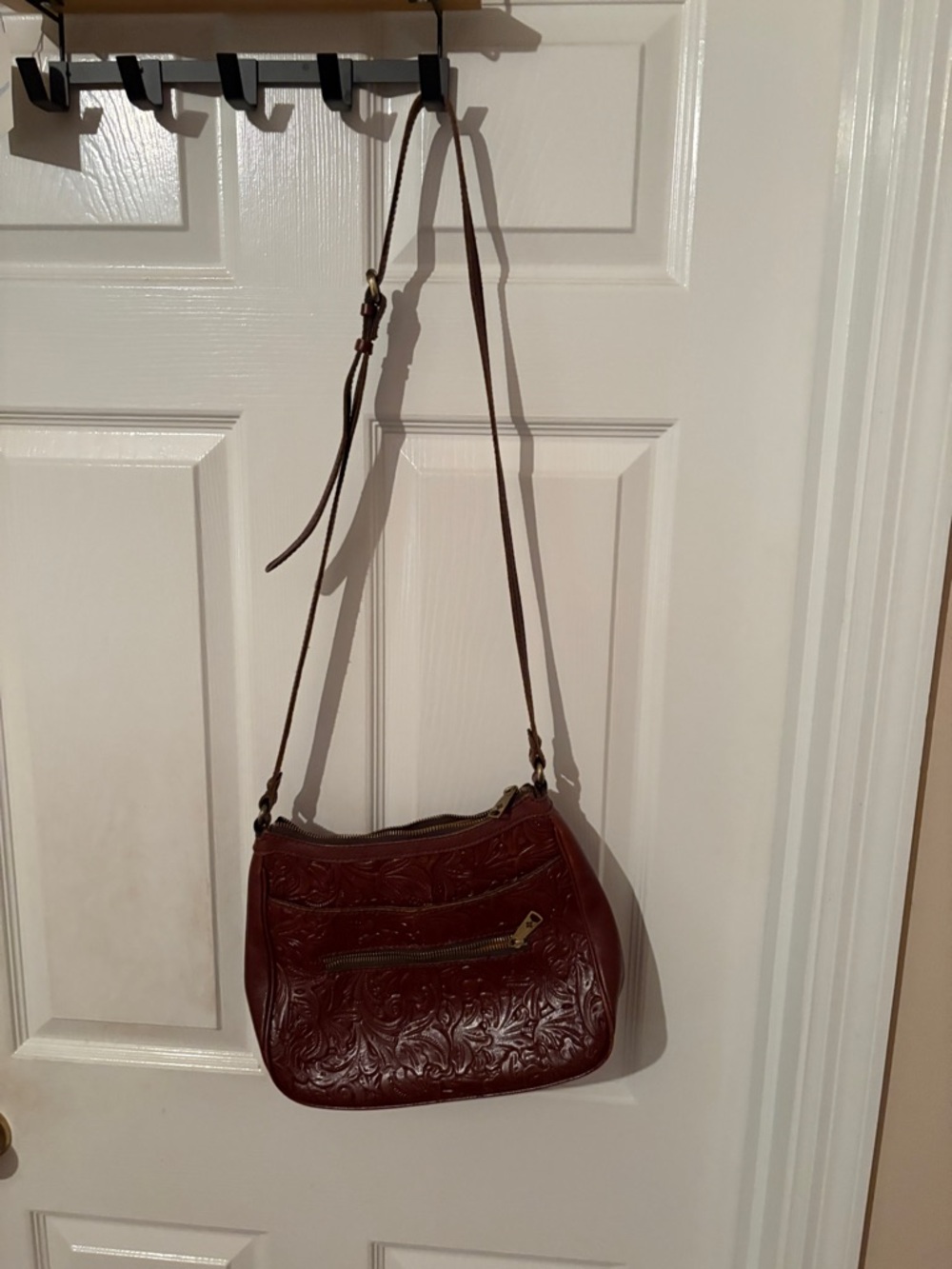 Women's Embossed Leather Paula Nash crossbody